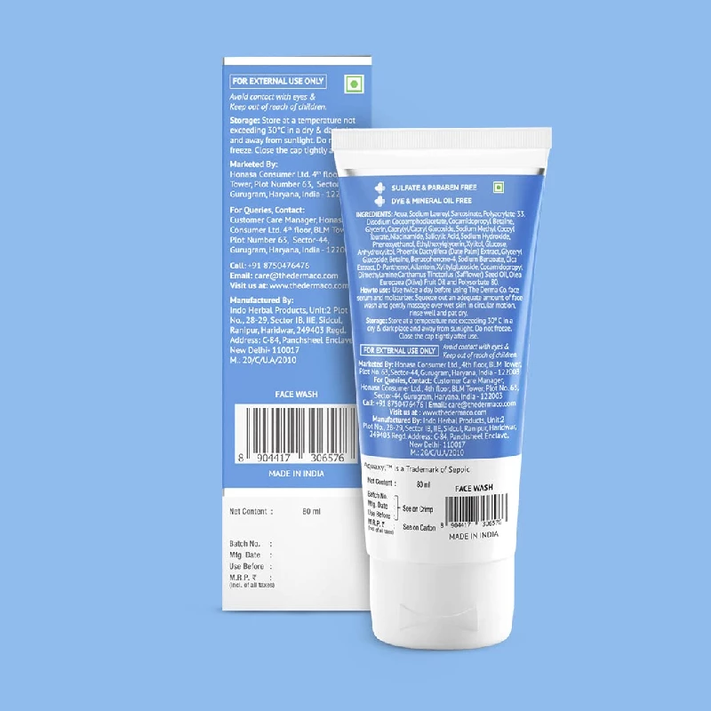 The Derma Co Sali-Cinamide Anti-Acne Face Wash with 2percent Salicylic Acid & 2percent Niacinamide, 80 ml-9.webp